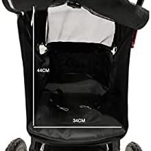 Petique Chinook Pet Stroller incl. Free Rain Cover Pet Strollers Petique Silver Circle Pets