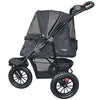 Petique Chinook Pet Stroller incl. Free Rain Cover Pet Strollers Petique Silver Circle Pets