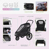 Petique Breeze Pet Jogger Stroller incl. Free Rain Cover & Bike Adapter