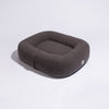 PillowVilla Bouclé Dog Bed PEBBLE Dog Bed PillowVilla Silver Circle Pets
