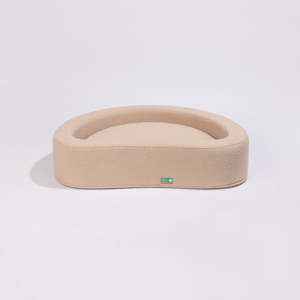 PillowVilla Casentino Wool Dog Bed CUDDLY BEAN Dog Bed PillowVilla Silver Circle Pets