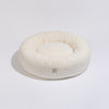 PillowVilla Faux Fur Dog Bed PUFFY Dog Bed PillowVilla Silver Circle Pets