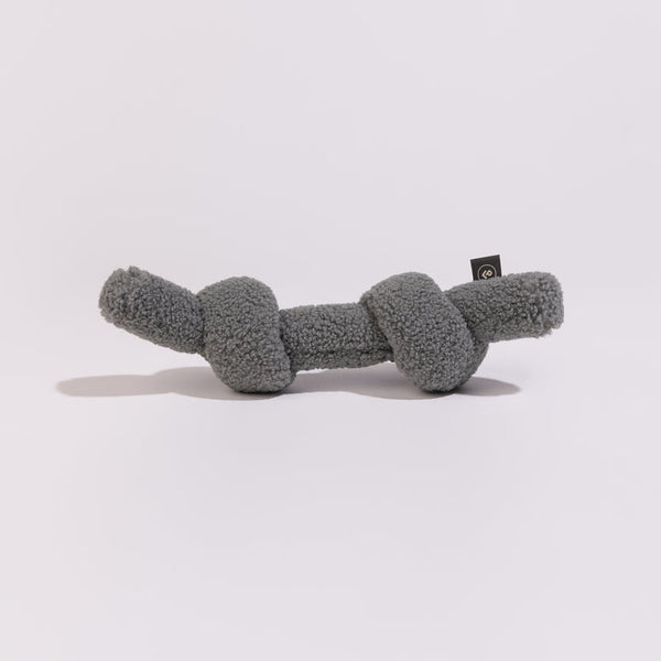 PillowVilla Luxury Faux Fur Dog Toy KNOT Dog Bed PillowVilla Silver Circle Pets