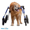 Walkin Wheels® LARGE Dog Front Wheel Attachment Dog Wheel Chair Walkin Wheels Silver Circle Pets