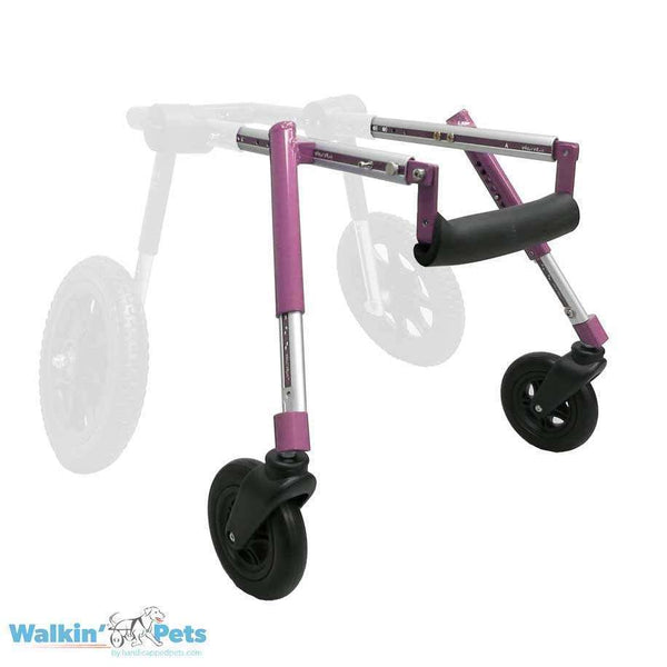 Walkin Wheels® MEDIUM Dog Front Wheel Attachment Dog Wheel Chair Walkin Wheels Silver Circle Pets