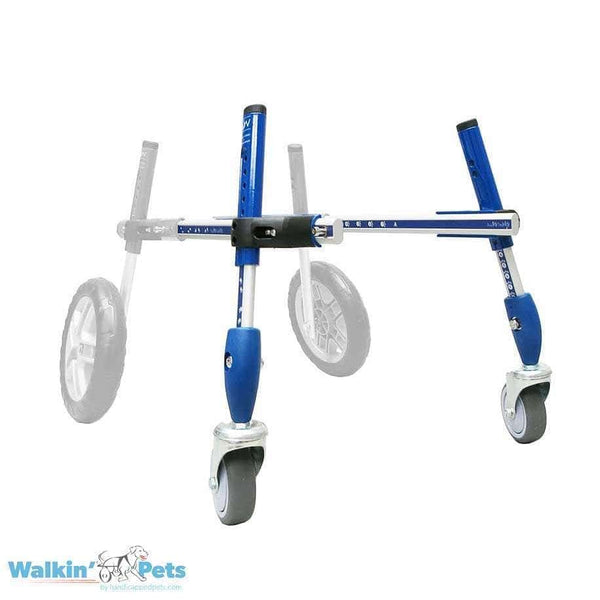Walkin Wheels® SMALL Front Wheels Attachment Dog Wheelchairs Walkin Wheels Silver Circle Pets