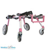 Walkin’ Wheels Full Support/4-Wheel MEDIUM Dog Wheel Chair Walkin Wheels Silver Circle Pets