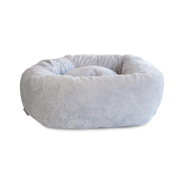 William Walker Dog Bed Comfy Cloud Dark Grey Dog Bed William Walker Silver Circle Pets