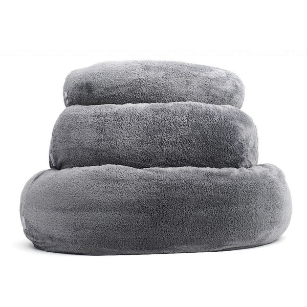 William Walker Dog Bed Comfy Cloud Dark Grey Dog Bed William Walker Silver Circle Pets