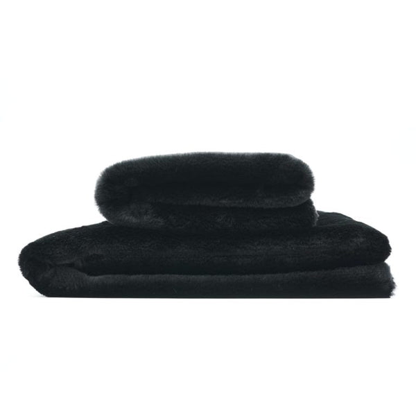 William Walker Dog Blanket Fluffy Noir Blanket William Walker Silver Circle Pets