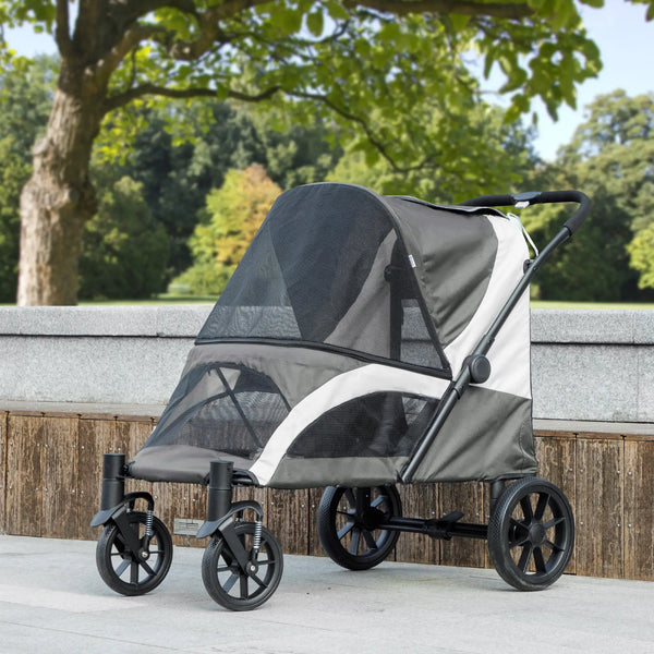 PawHut 210V Shock Absorbing Large Pet Stroller