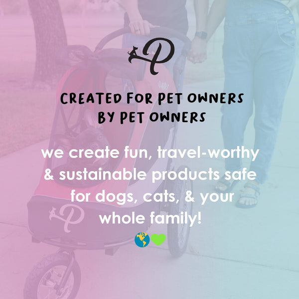 Petique Trailblazer Pet Stroller & Dog Bike Trailer incl. Free Rain Cover