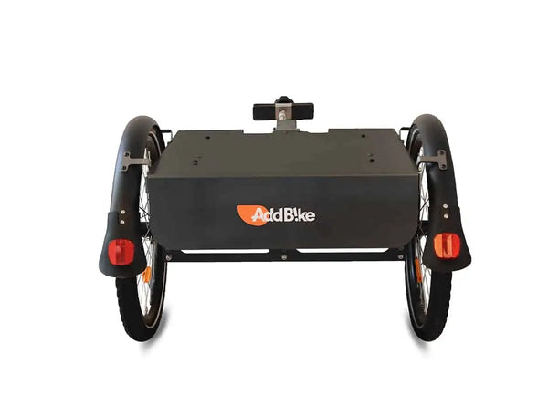 AddBike B-Back Box Pet | Tricycle Dog Bike Trailer-Pet Strollers-AddBike- Silver Circle Pets