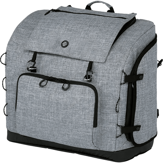 AirBuggy 3-Way Backpack Pet Carrier | Regular & Wide | Backpack, Front & Shoulder-Pet Carrier-AirBuggy- Silver Circle Pets