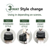 AirBuggy 3-Way Backpack Pet Carrier | Regular & Wide | Backpack, Front & Shoulder-Pet Carrier-AirBuggy- Silver Circle Pets