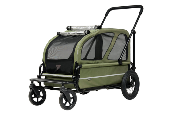 AirBuggy Cube Carriage Front Bar Cushion | Chin & Paw Rest-Pet Stroller Accessory-AirBuggy- Silver Circle Pets