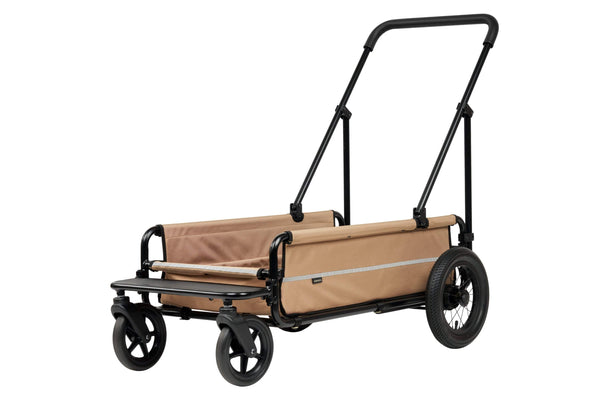 AirBuggy Cube Carriage Pet Cart | Integrated Ramp | Modular Roof-Pet Stroller-AirBuggy- Silver Circle Pets