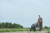 AirBuggy Cube Carriage Pet Cart | Integrated Ramp | Modular Roof-Pet Stroller-AirBuggy- Silver Circle Pets