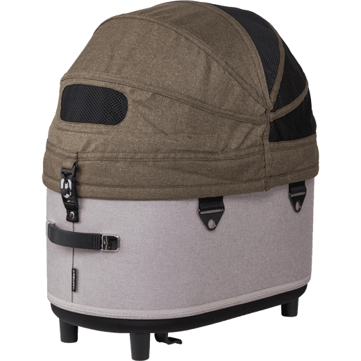 AirBuggy DOME 3 Brake Pet Stroller & Travel System | Handbrake | Slim Fold-Pet Stroller-AirBuggy- Silver Circle Pets