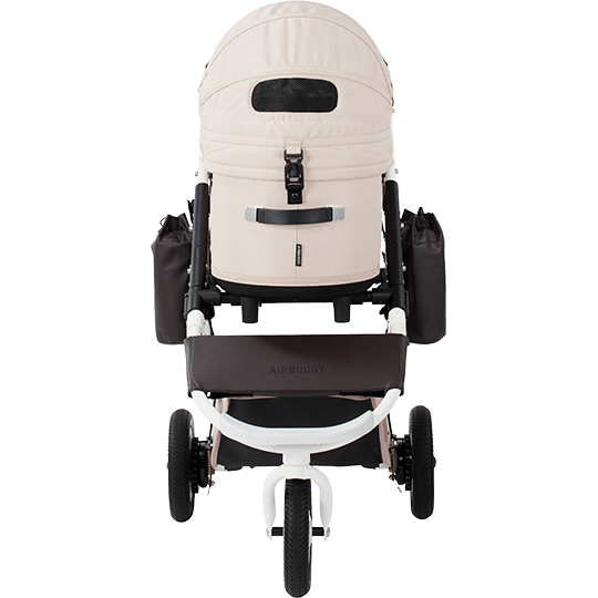 AirBuggy DOME 3 Brake Pet Stroller & Travel System | Handbrake | Slim Fold-Pet Stroller-AirBuggy- Silver Circle Pets