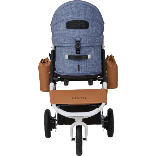 AirBuggy DOME 3 Brake Pet Stroller & Travel System | Handbrake | Slim Fold-Pet Stroller-AirBuggy- Silver Circle Pets