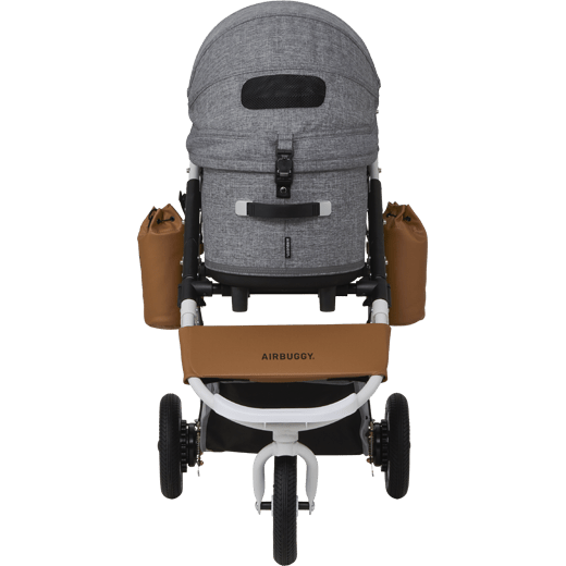 AirBuggy DOME 3 Brake Pet Stroller & Travel System | Handbrake | Slim Fold-Pet Stroller-AirBuggy- Silver Circle Pets