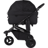 AirBuggy DOME 3 Brake Pet Stroller & Travel System | Handbrake | Slim Fold-Pet Stroller-AirBuggy- Silver Circle Pets