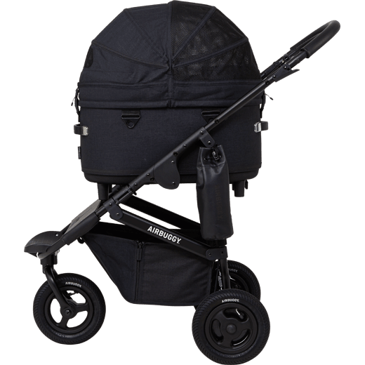 AirBuggy DOME 3 Brake Pet Stroller & Travel System | Handbrake | Slim Fold-Pet Stroller-AirBuggy- Silver Circle Pets