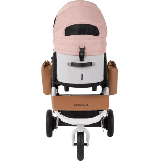 AirBuggy DOME 3 Brake Pet Stroller & Travel System | Handbrake | Slim Fold-Pet Stroller-AirBuggy- Silver Circle Pets
