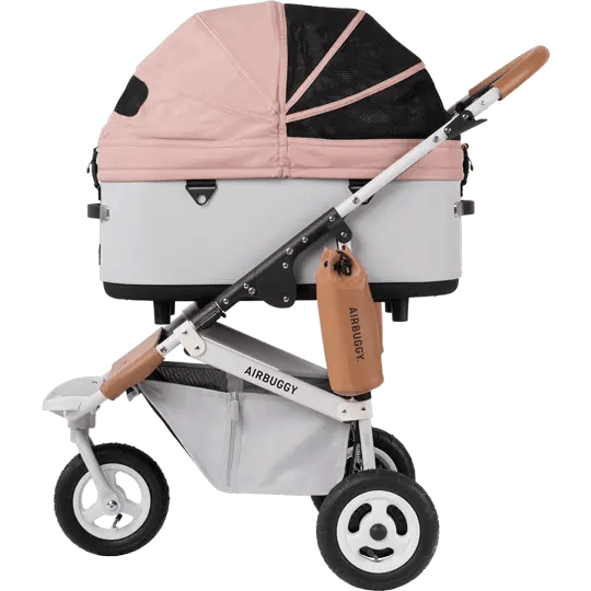 AirBuggy DOME 3 Brake Pet Stroller & Travel System | Handbrake | Slim Fold-Pet Stroller-AirBuggy- Silver Circle Pets