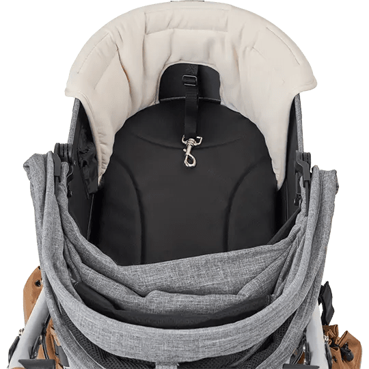 AirBuggy DOME 3 Corner Cushion | Pet Stroller Comfort Accessory-Pet Stroller Accessory-AirBuggy- Silver Circle Pets