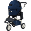 AirBuggy DOME 3 Premier Pet Stroller & Travel System | Self-Standing | Slim Fold-Pet Stroller-AirBuggy- Silver Circle Pets