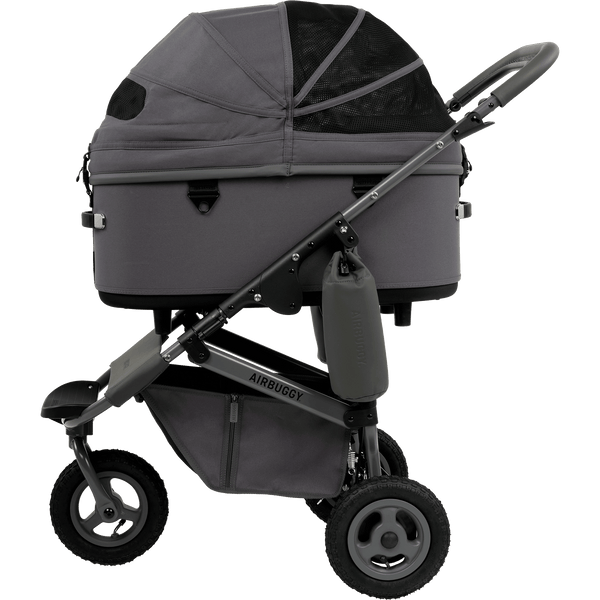AirBuggy DOME 3 Premier Pet Stroller & Travel System | Self-Standing | Slim Fold-Pet Stroller-AirBuggy- Silver Circle Pets