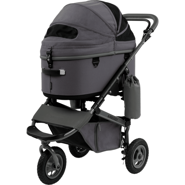 AirBuggy DOME 3 Premier Pet Stroller & Travel System | Self-Standing | Slim Fold-Pet Stroller-AirBuggy- Silver Circle Pets