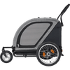 AirBuggy Nest Dog Bike Trailer & Pet Stroller | Spacious Cot | Slim Fold-Dog Bike Trailer-AirBuggy- Silver Circle Pets