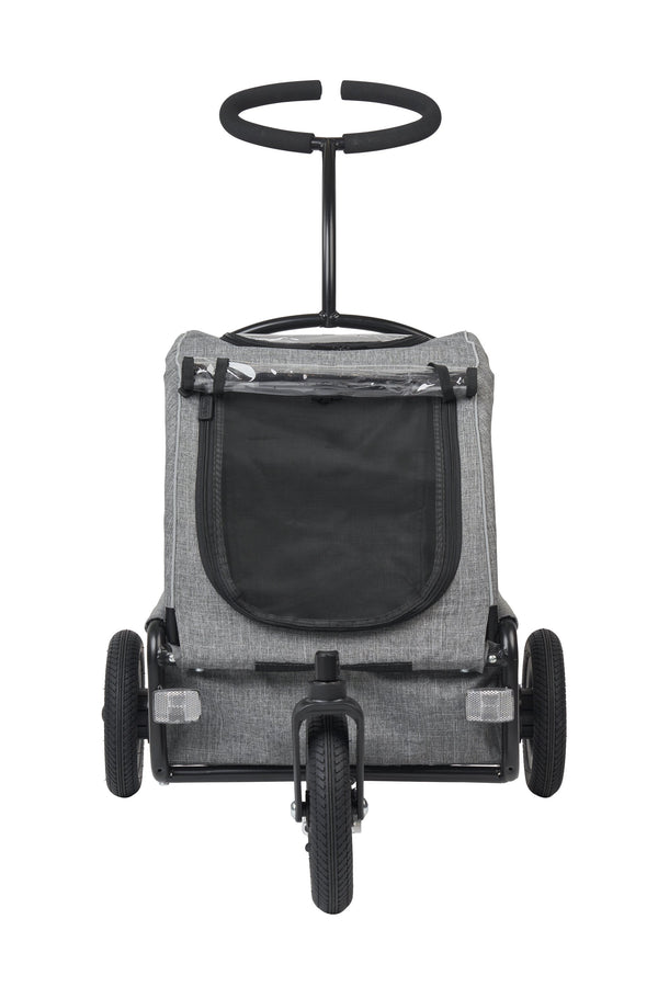 AirBuggy Twinkle Pet Stroller | Ground-Level Entry-Pet Stroller-AirBuggy- Silver Circle Pets