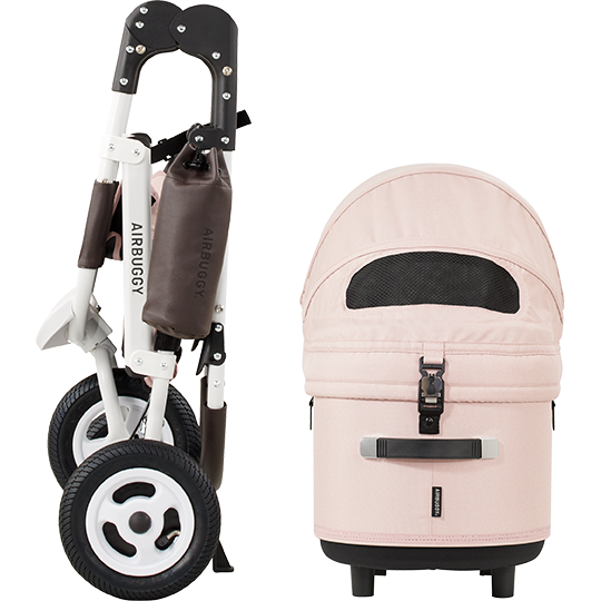 AirBuggy DOME 3 Brake Pet Stroller & Travel System | Handbrake | Slim Fold