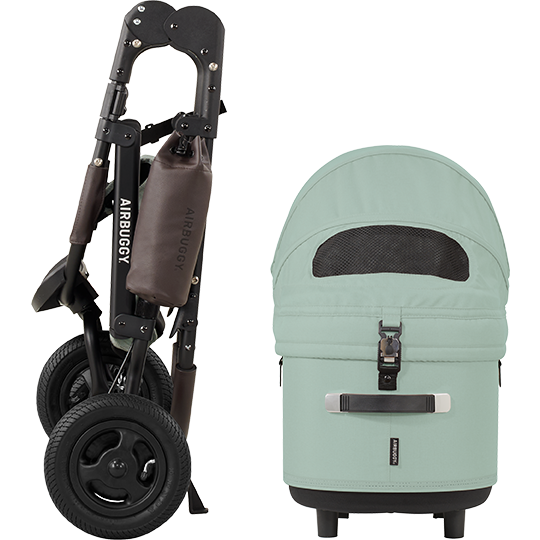 AirBuggy DOME 3 Brake Pet Stroller & Travel System | Handbrake | Slim Fold
