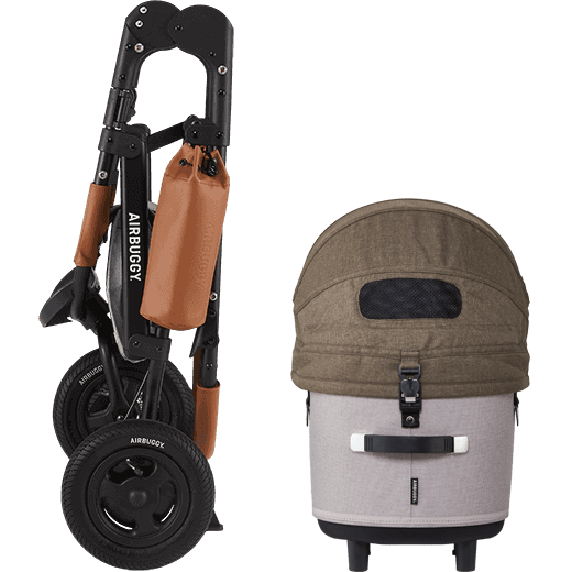 AirBuggy DOME 3 Brake Pet Stroller & Travel System | Handbrake | Slim Fold