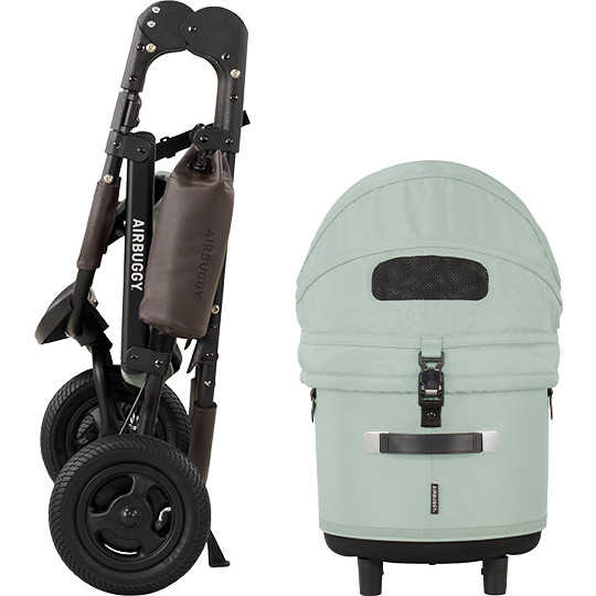 AirBuggy DOME 3 Brake Pet Stroller & Travel System | Handbrake | Slim Fold