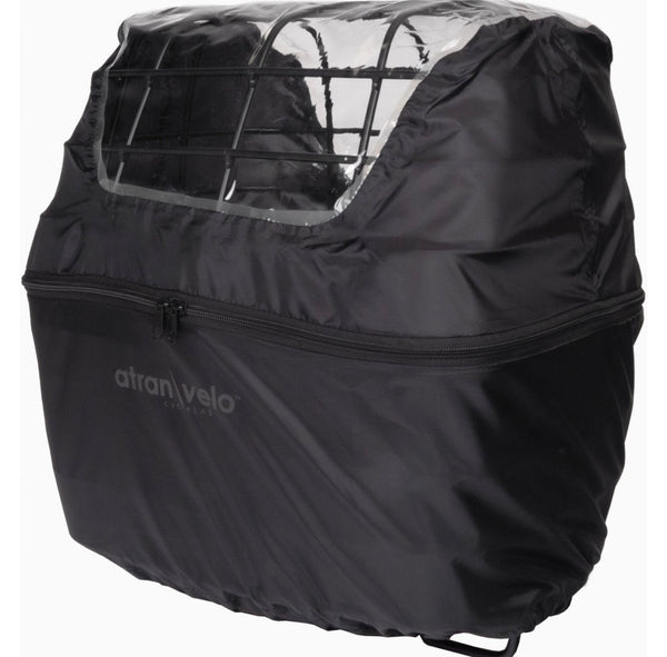 AtranVelo DUO COVER Basket Rain Cover w/ Window-Pet Accessories-AtranVelo- Silver Circle Pets