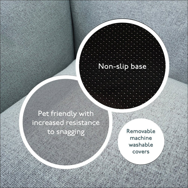 Baker & Bray Eco Luxe Orthopaedic Luxury Dog Bed-Dog Beds-Barker & Bray- Silver Circle Pets