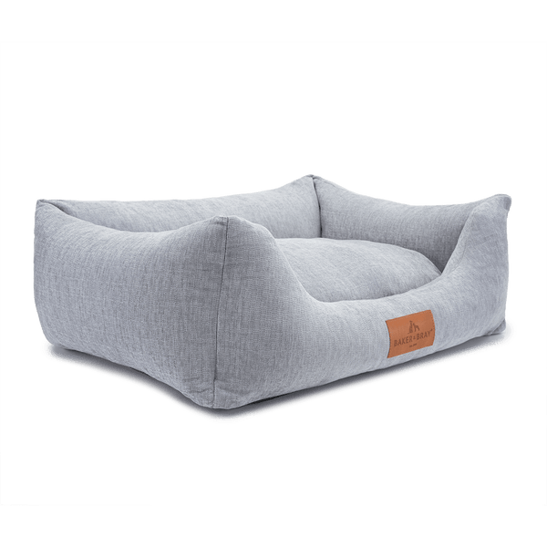 Baker & Bray Eco Luxe Orthopaedic Luxury Dog Bed-Dog Beds-Barker & Bray- Silver Circle Pets