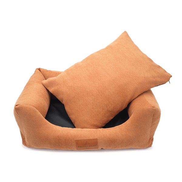 Baker & Bray Eco Luxe Orthopaedic Luxury Dog Bed-Dog Beds-Barker & Bray- Silver Circle Pets