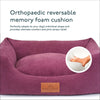 Baker & Bray Eco Luxe Orthopaedic Luxury Dog Bed-Dog Beds-Barker & Bray- Silver Circle Pets