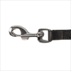 Baker & Bray Sustainable Designer Leather Dog Lead | Black-Dog Leash-Baker & Bray- Silver Circle Pets