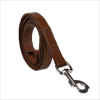 Baker & Bray Sustainable Designer Leather Dog Lead | Brown-Dog Leash-Baker & Bray- Silver Circle Pets