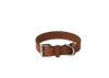 Baker & Bray Sustainable Leather Dog Collar | Brown-Dog Collar-Baker & Bray- Silver Circle Pets