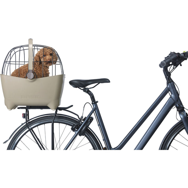 Basil Buddy MIK Dog Bike Basket-Pet Accessories-Basil- Silver Circle Pets