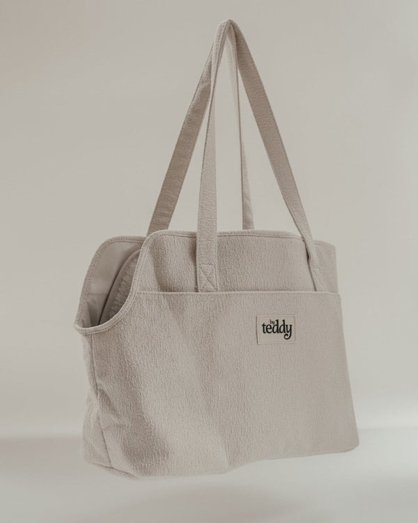 By Teddy Bouclé Pet Carrier | 2-in-1-Pet Carrier-By Teddy- Silver Circle Pets